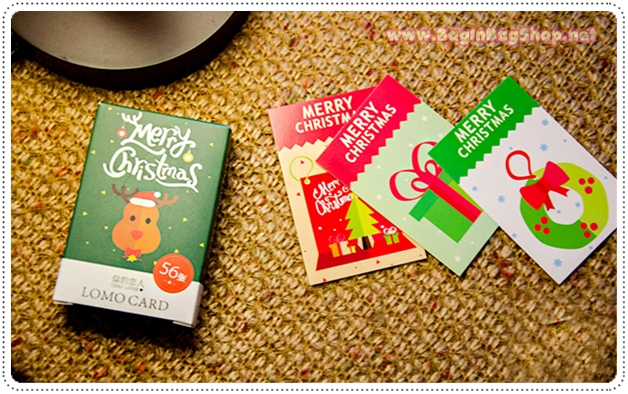 Christmas Lomo Card 1set 56 ใบ