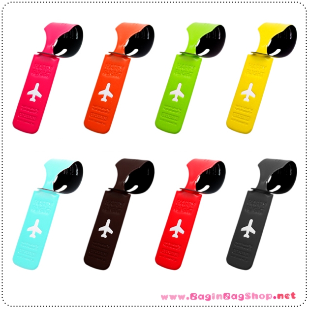 HAPPY FLIGHT Long Luggage Tag ป้ายห้อยกระเป๋าเดินทาง