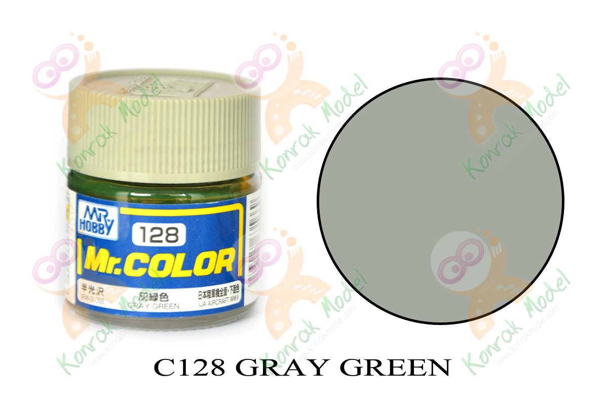 C128 Gray Green Semi-Gloss 10ml