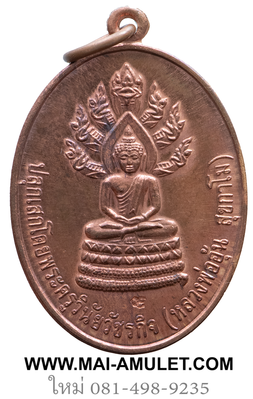 เหรียญพระนาคปรกรูปไข่ รุ่น 1 เนื้อทองแดง หลวงพ่ออุ้น วัดตาลกง จ.เพชรบุรี ปี 2549 ครับ (42.)