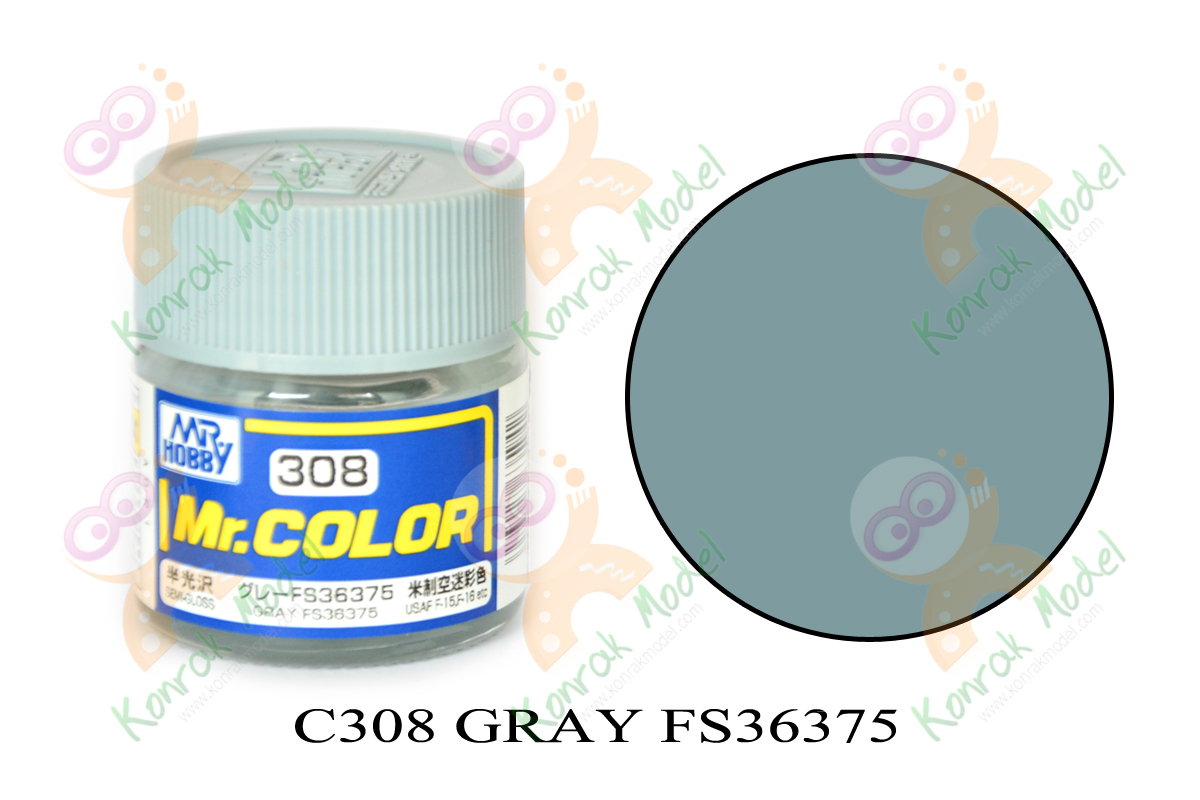 C308 Gray FS-36375 (Light Ghost Gray) Semi-Gloss 10ml