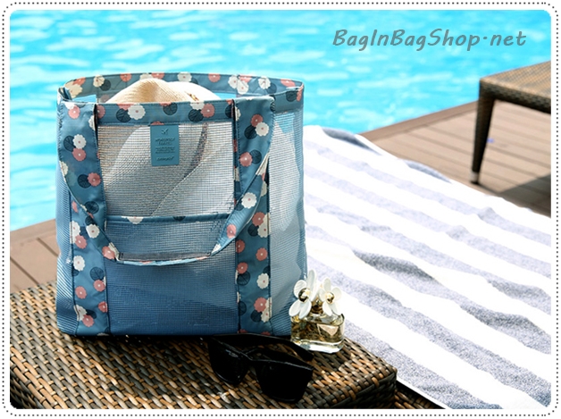Coating Mesh Shopper Bag