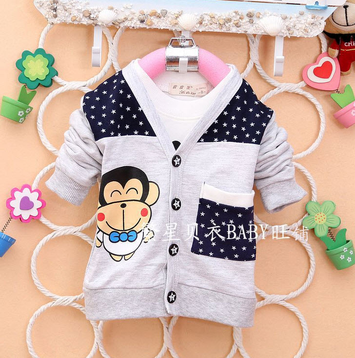 เสื้อกันหนาวลิงน้อย | เทา