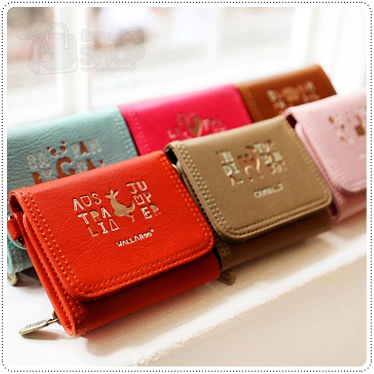 ลด 50% Mini Wallet กระเป๋าสตางค์ใบเล็ก พร้อมสายคล้องคอ