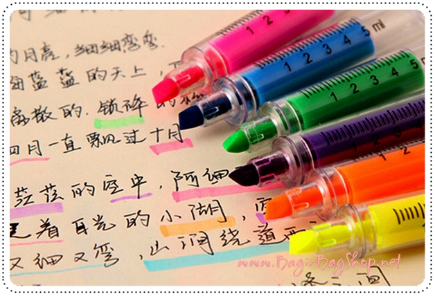 Marker Pen Fluorescent ปากกาเน้นข้อความ