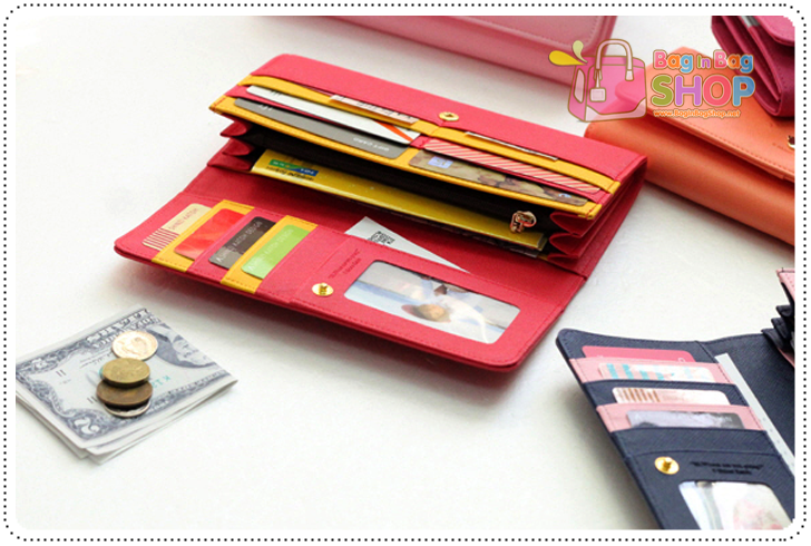 ลด 50% Two Stage Clear Wallet กระเป๋าสตางค์แบบยาว
