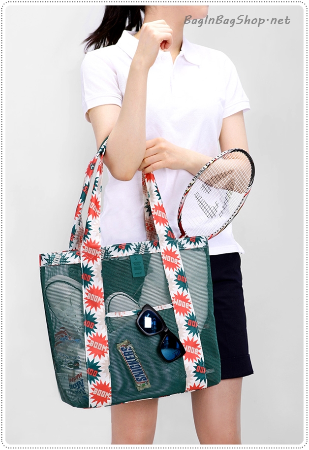 Coating Mesh Shopper Bag