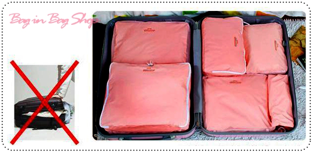 Travelers Organizer Set เซ็ทจัดระเบียบกระเป๋าเดินทาง 5 ชิ้น