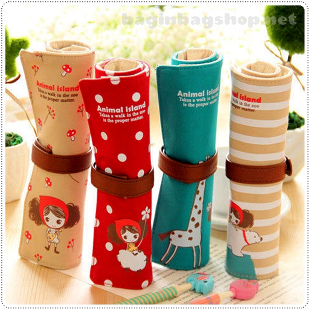 Animal Roll Up Pencil Cases