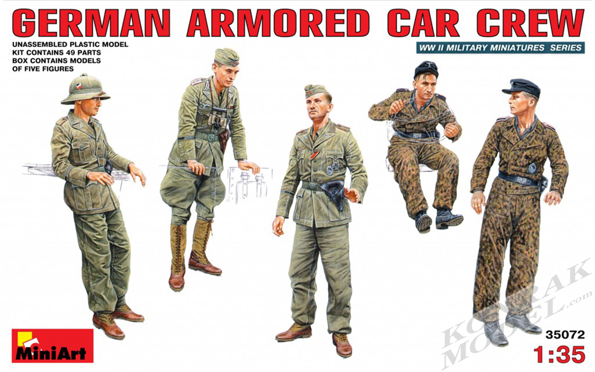 MI35072 GERMAN ARMORED CAR CREW 1/35