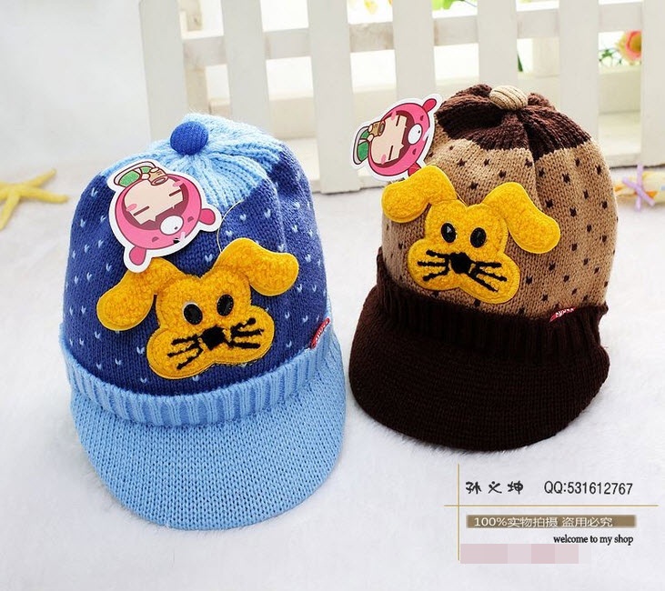 หมวกไหมพรมหมาน้อย