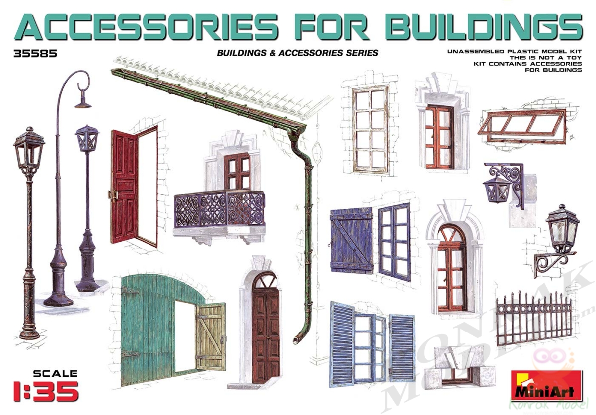 MI35585 ACCESSORIES FOR BUILDINGS 1/35