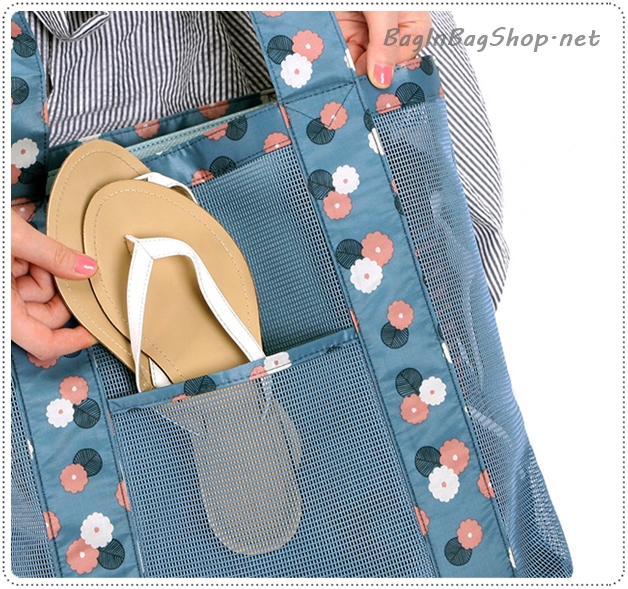 Coating Mesh Shopper Bag