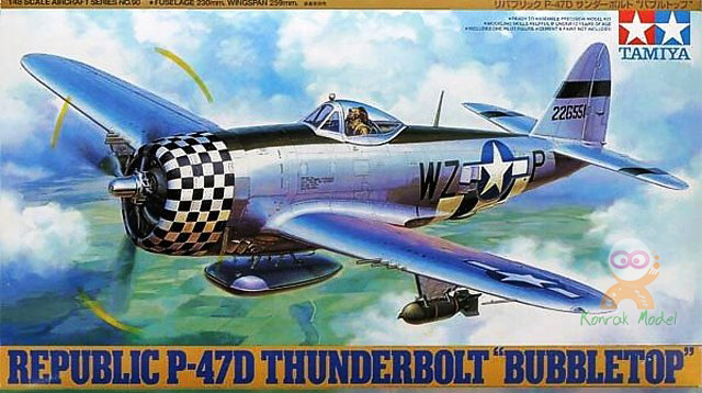 TA61090 P-47D Thunderbolt Bubbletop 1/48