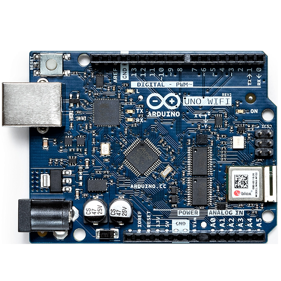 Arduino Uno WiFi Rev2 (onboard IMU and RGB LED)