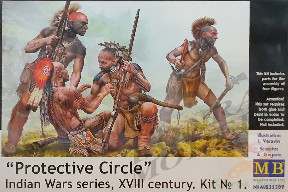 MB35209 "Protective Circle". Indian Wars series, XVIII century. Kit No.1 [1/35]