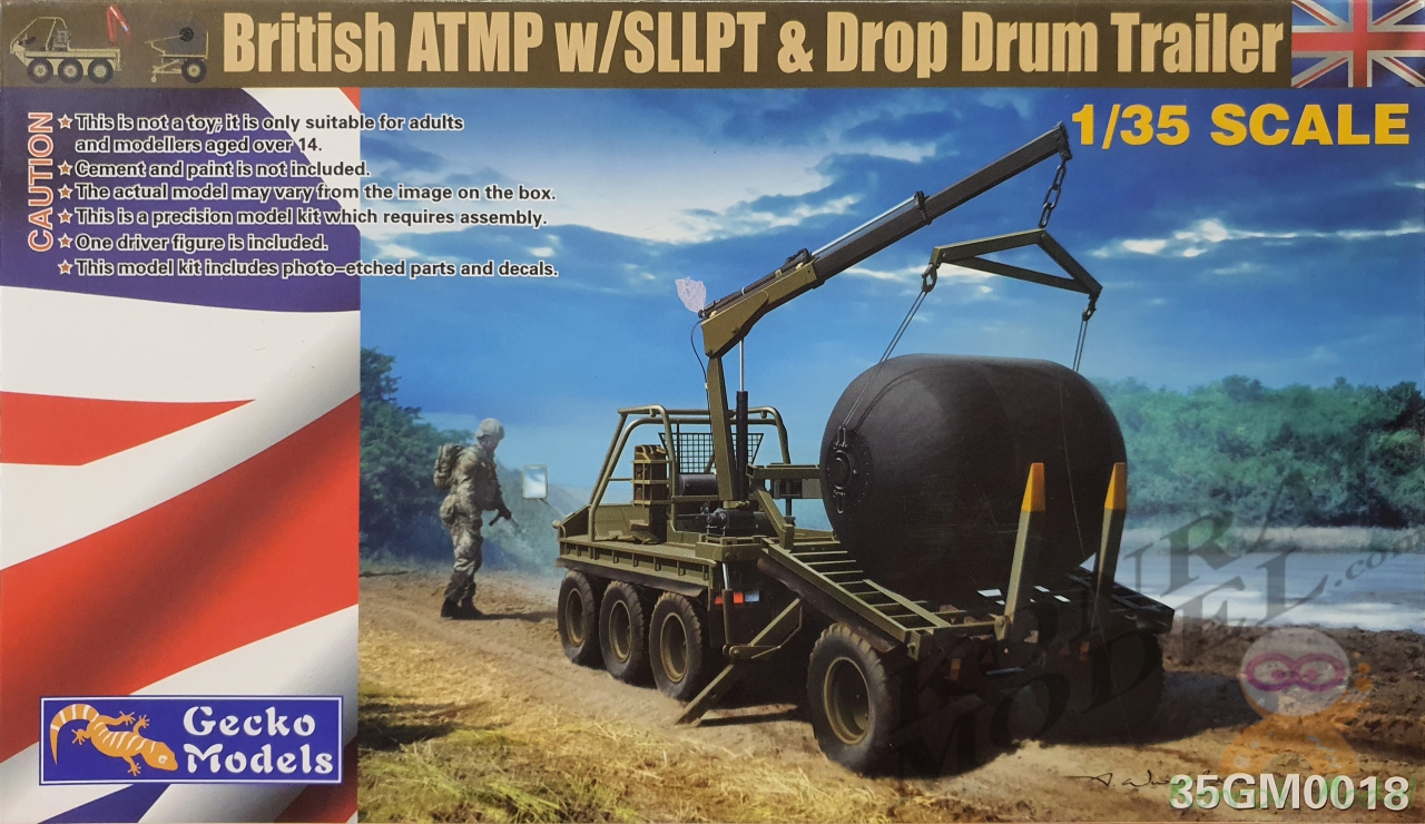 35GM0018 BRITISH ATMP W/SLLPT & DROP DRUM TRAILER [1/35]