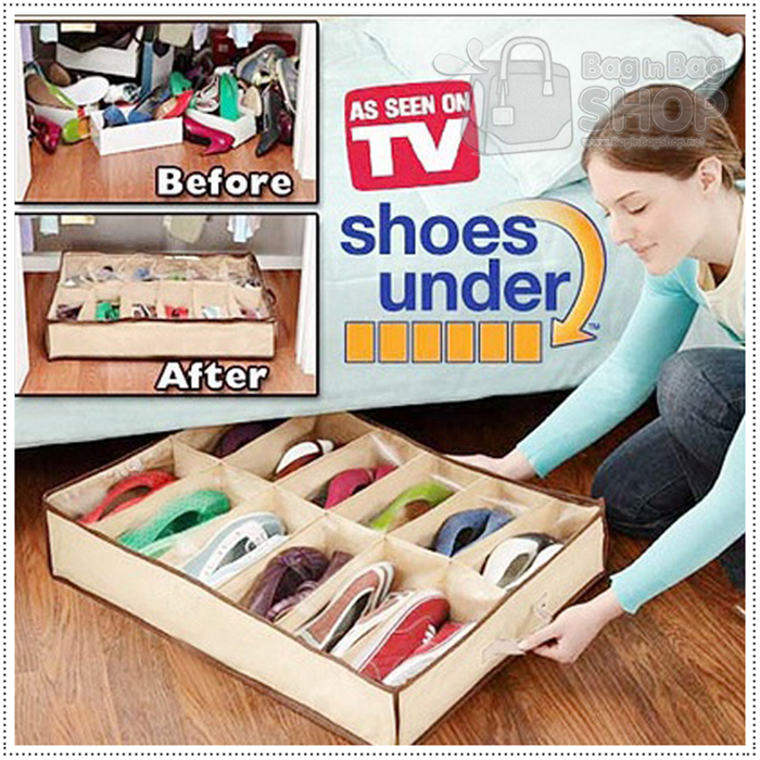 Shoe Under กล่องเก็บรองเท้า12 ช่อง