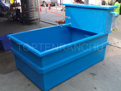 อ่างไฟเบอร์กลาสพร้อมตัวกรอง