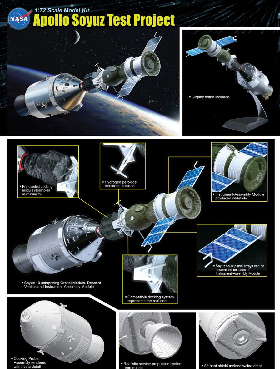 DRA11012 apollo soyuz test project 1/72