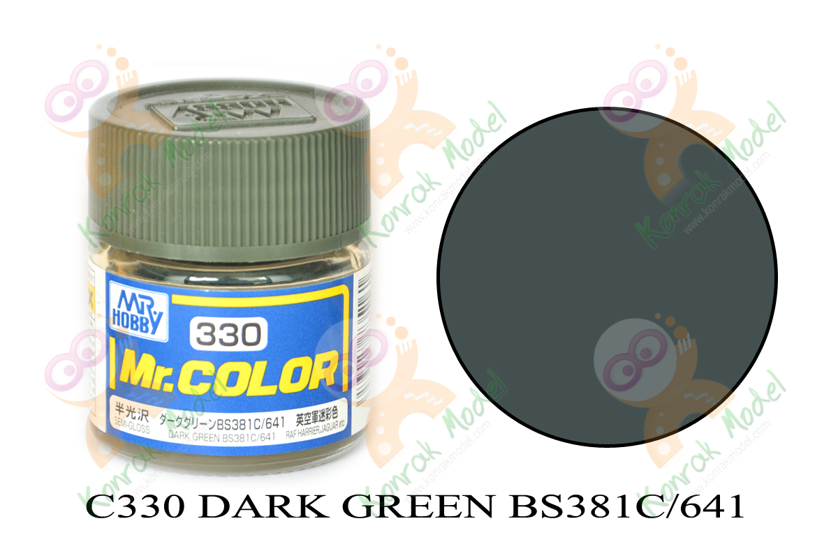C330 Dark Green BS381C/641 Semi-Gloss 10ml