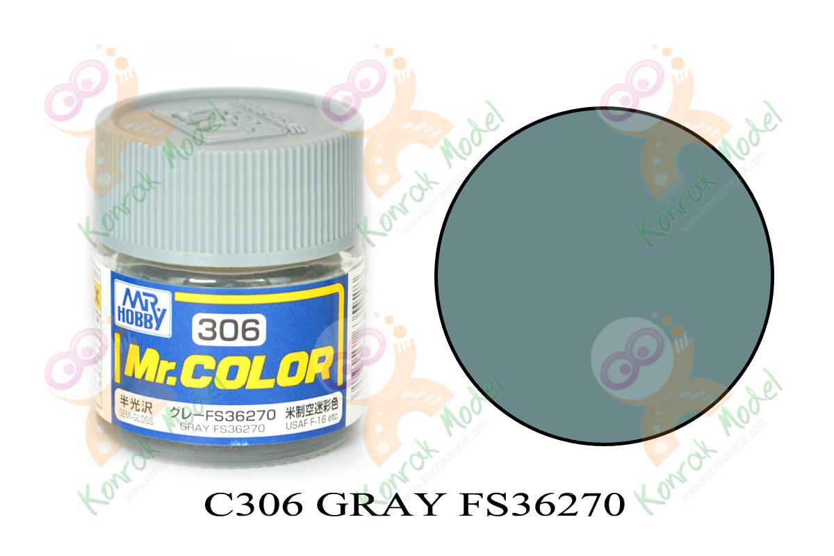 C306 Gray FS-36270(Medium Gray) Semi-Gloss 10ml