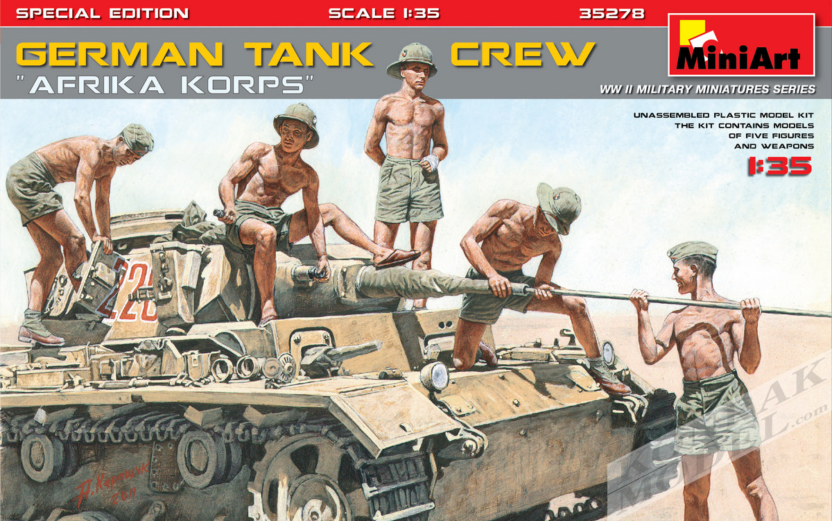 MI35278 GERMAN TANK CREW ”Afrika Korps” SPECIAL EDITION 1/35