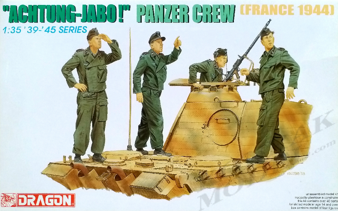 DRA6191 Achtung-Jabo! Panzer crew (France 1944) 1/35