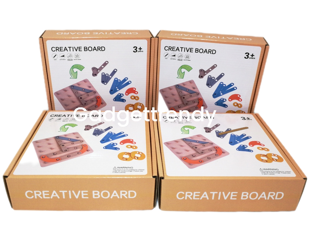 ของเล่นไม้ บล๊อกไม้ กระดานสร้างสรรค์ จำลองวัตถุ ของเล่นเสริมพัฒนาการ มอนเตสซอรี่