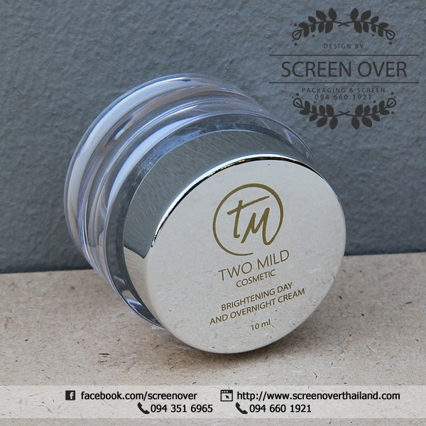 สกรีนตลับครีม TM สกรีน 1 สี