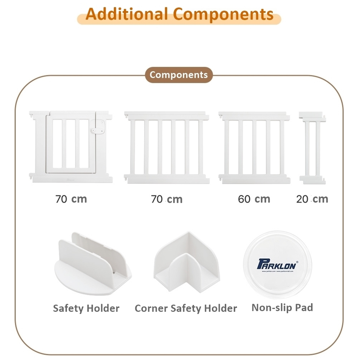 PARKLON New Baby Room คอกกั้นเด็กเกรดพรีเมี่ยม รุ่นใหม่ล่าสุด นำเข้าจากเกาหลี สี Cream White