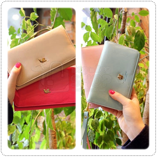 ลด 50% AMI MULTI POUCH กระเป๋าสตางค์ใส่มือถือรุ่นใหญ่ for Galaxy Note2