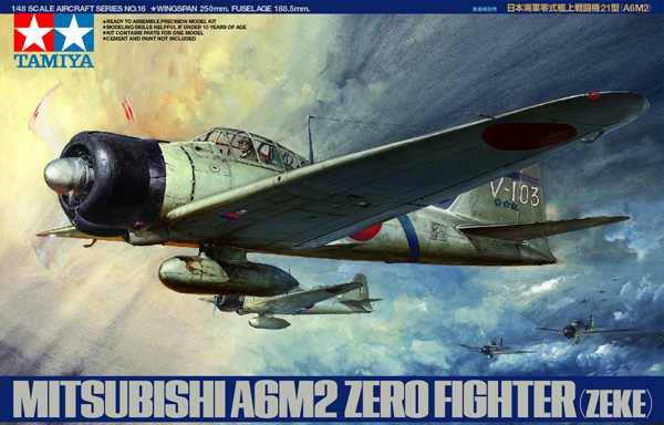 TA61016 1/48 A6M2 Type 21 Zero Fighter Kit