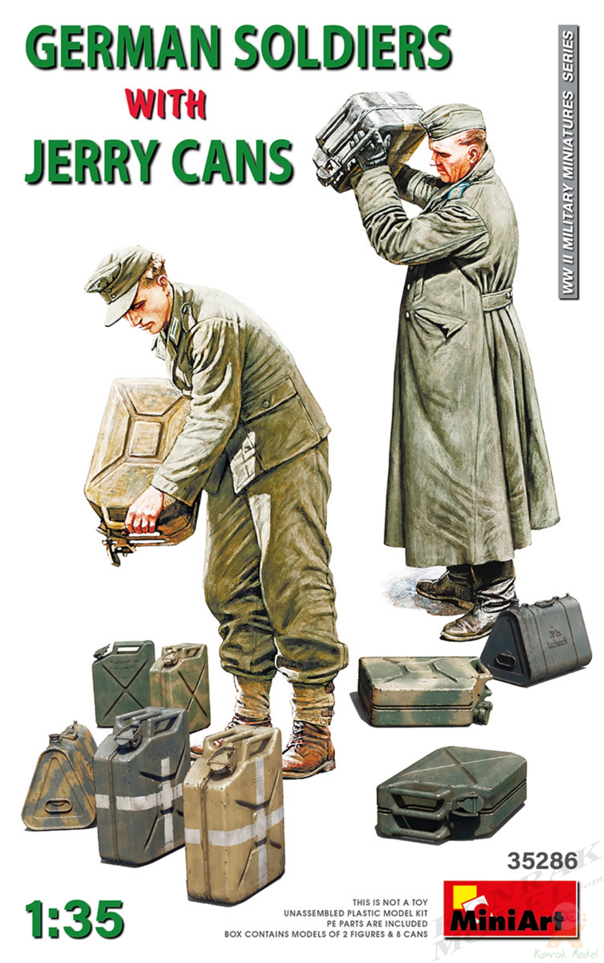 MI35286 GERMAN SOLDIERS WITH JERRY CANS 1/35