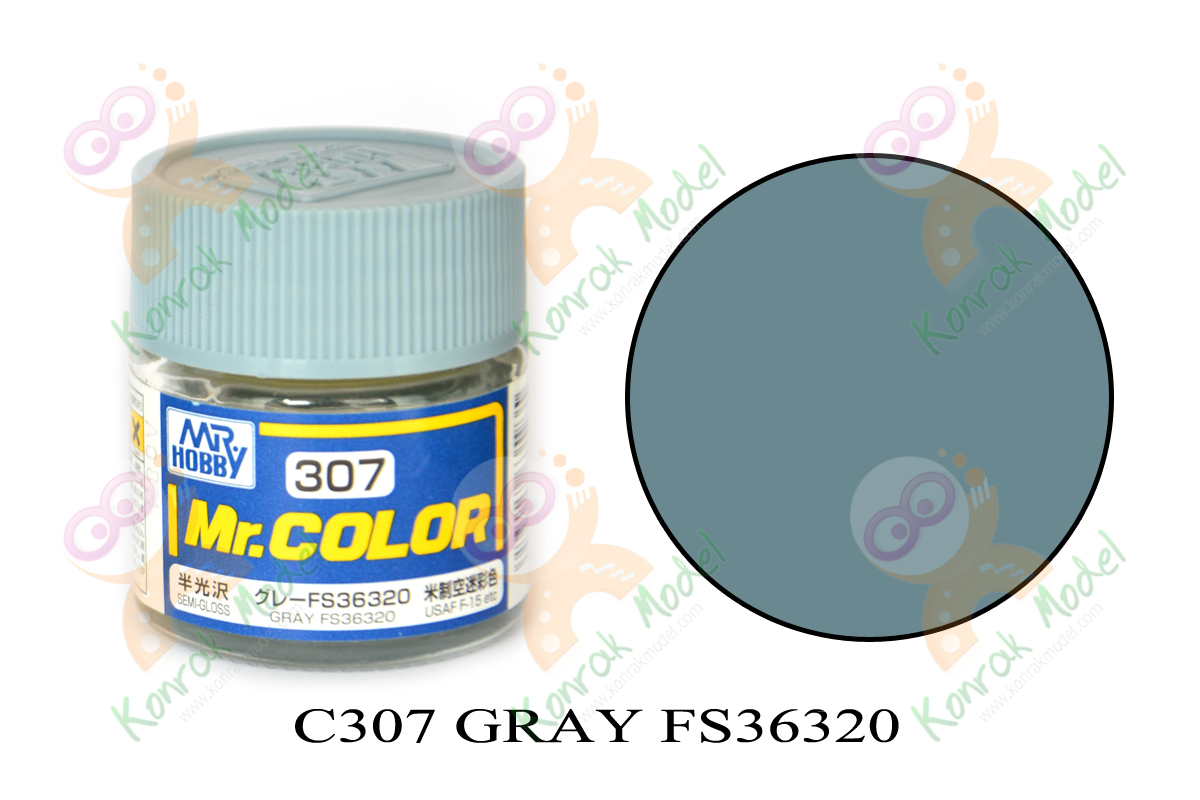 C307 Gray FS-36320(Dark Ghost Gray) Semi-Gloss 10ml