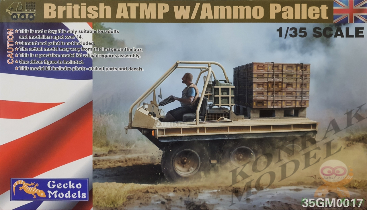 35GM0017 BRITISH ATMP W\AMMO PALLET [1/35]