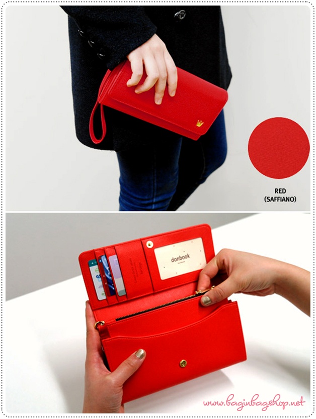 ลด 50% Crown Clutch Wallet heritage