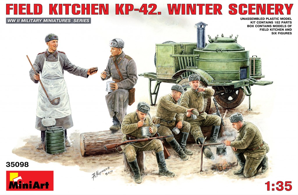 MI35098 FIELD KITCHEN KP-42. WINTER SCENERY 1/35