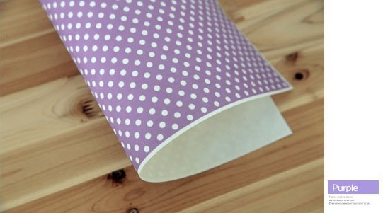 Felt : พิมพ์ลาย Dot มี 6 สี ขนาด 42x30 cm (พร้อมส่ง)