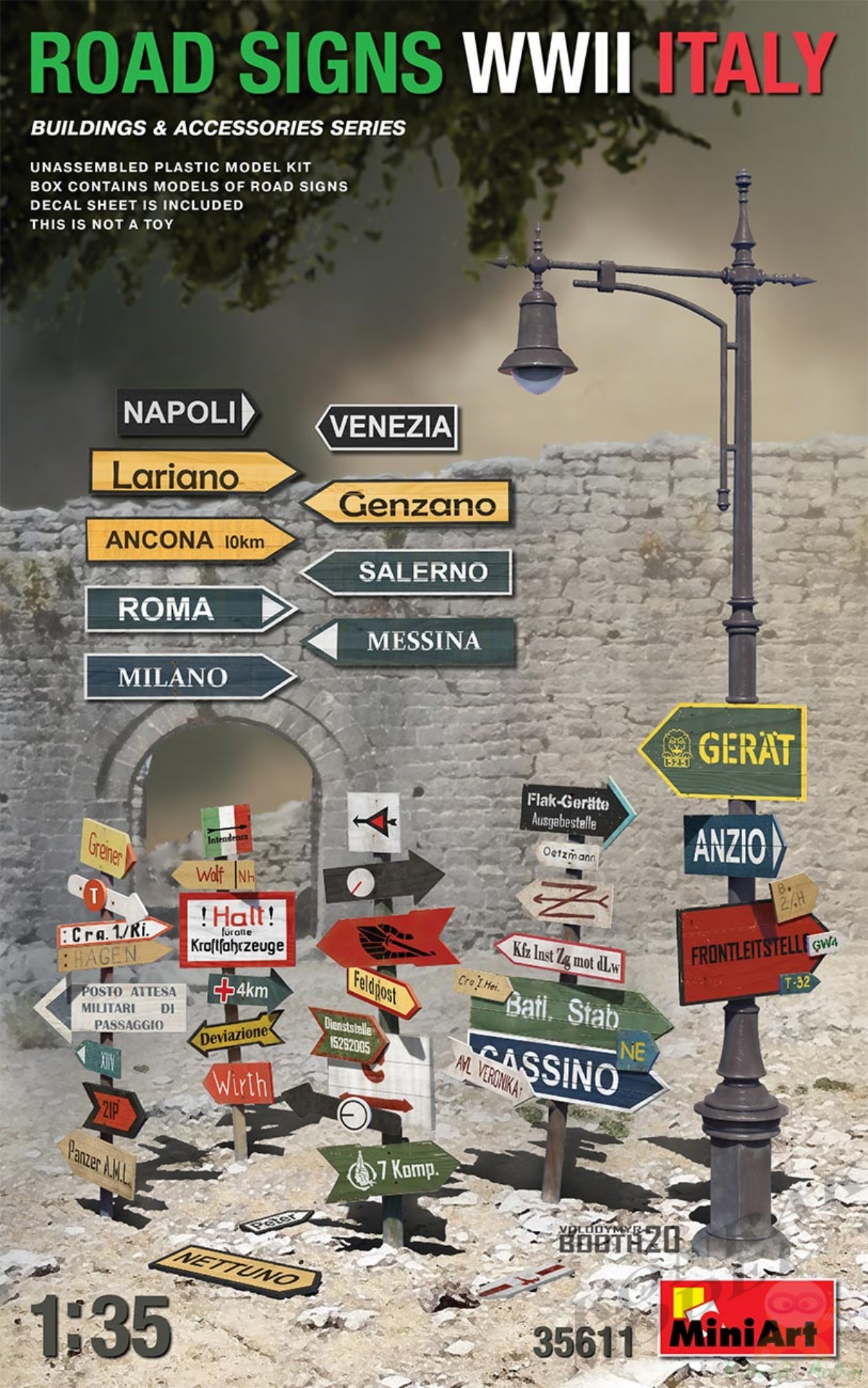 MI35611 ROAD SIGNS WWII ITALY 1/35