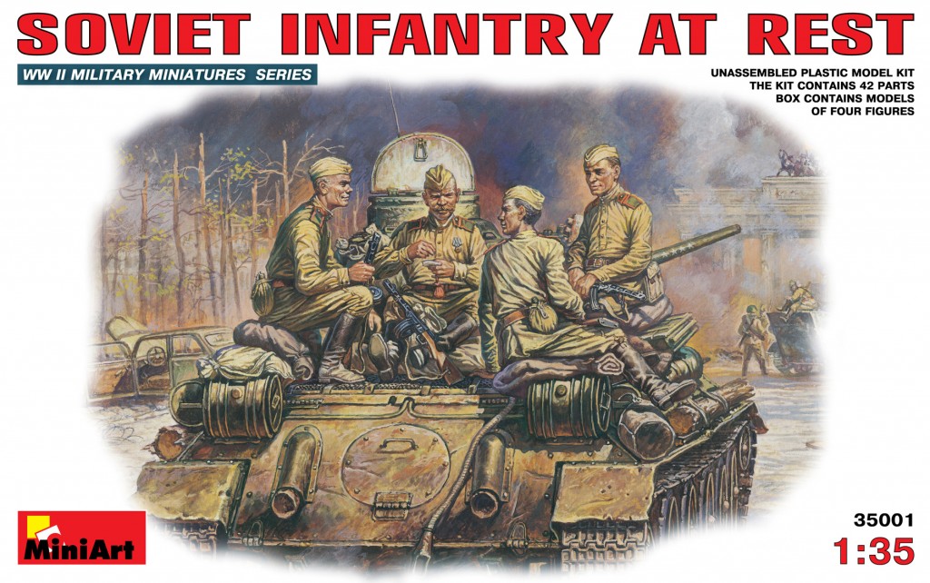 MI35001 SOVIET INFANTRY AT REST (1943-45) 1/35
