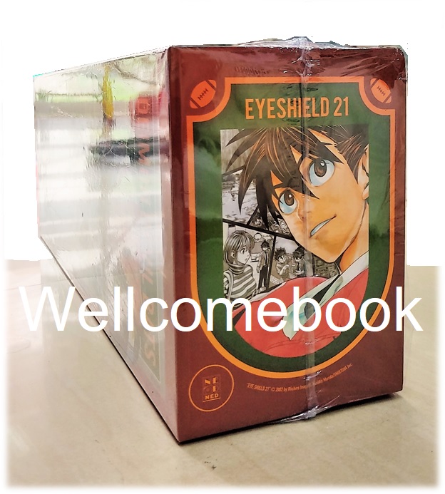 รวมชุด "Boxset EyeShield 21 ไอ้หนูไต้ฝุ่นมะกันบอล ฉบับพิมพ์ใหม่ 37 เล่มจบ+-ของแถมแผ่นรองเขียน 1 แผ่น" ~Murata Yusuke~