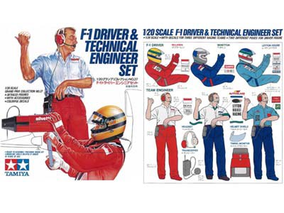 TA20027 F-1 Driver & Technical Engineer Set 1/20