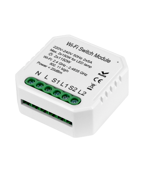 Luma Connect สวิทช์โมดุลช่องสัญญาณคู่ Wifi