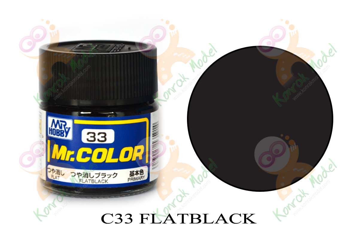 C33 Flat Black 10ml