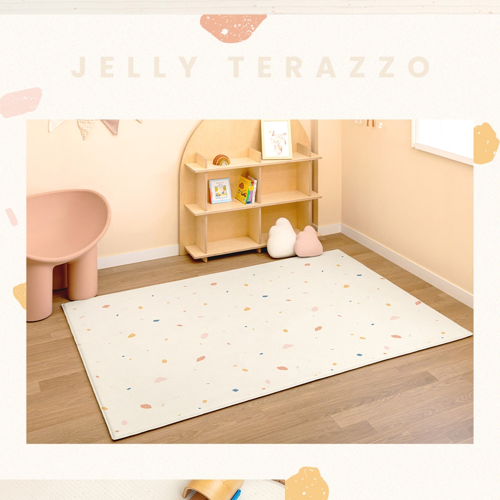New! แผ่นรองคลาน PARKLON รุ่น La Pure Soft Mat ขนาด 130x190x1.2cm ลาย Jelly Terrazzo