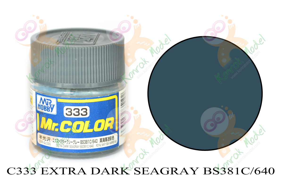 C333 Extra Dark Seagray BS381C/640 Semi-Gloss 10ml
