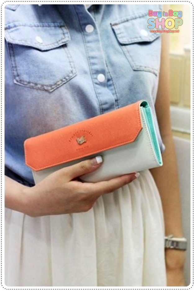 ลด 50% Triple Wallet กระเป๋าสตางค์ทรงยาว 3 สีสวย
