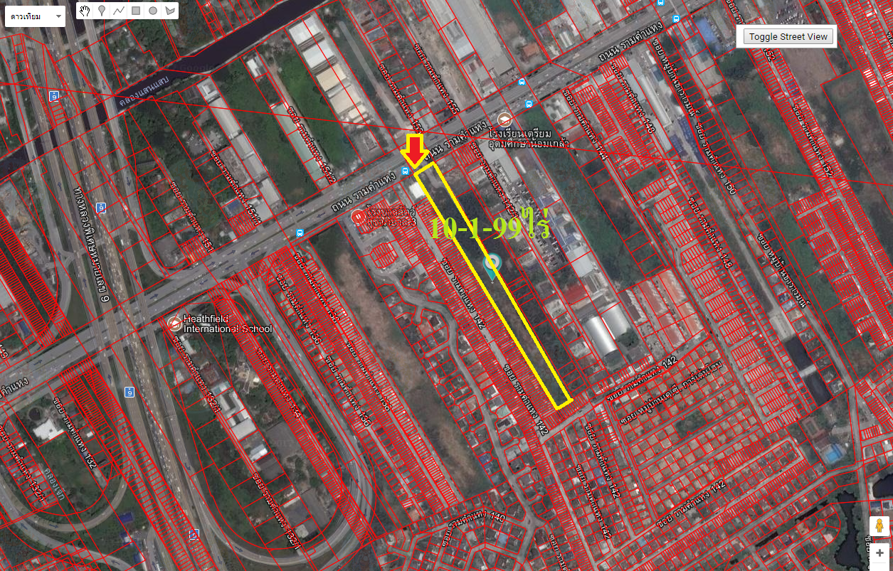 ขาย-ที่ดินเปล่าจำนวน10-1-99ไร่ ถนนรามคำแหง