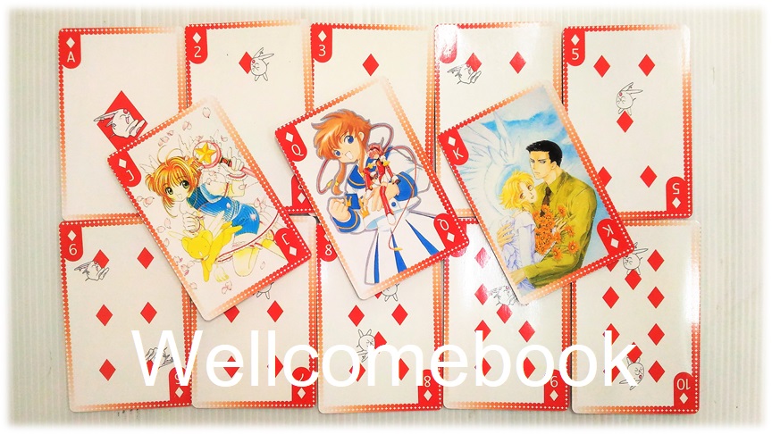 ชุดไพ่ "CLAMP ALL CHARACTER CLAMP ♥♠♣♦ TRUMP" 52 ใบ+JOKER 2 ใบ ~CLAMP~